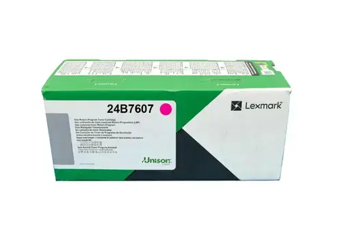 Toner Lexmark 24B7607, 12000 pagini, Return Program (Magenta)