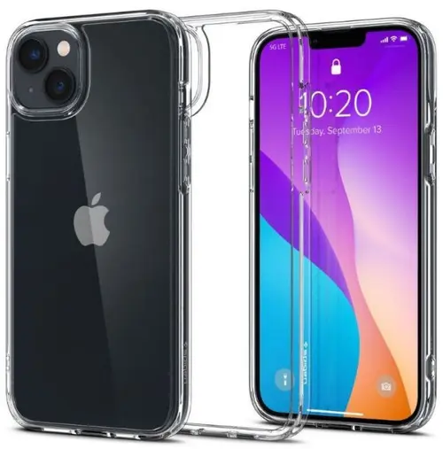 Protectie spate Spigen Ultra Hybrid pentru Apple iPhone 14 (Transparent)