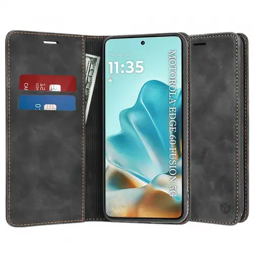 Husa Techsuit Confy pentru Motorola Edge 60 Fusion / Edge 60, Neagra