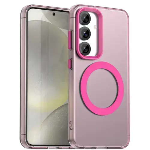 Husa MagSafe pentru Samsung Galaxy S25 S931 / S24 S921, Techsuit, CandyCase, Roz