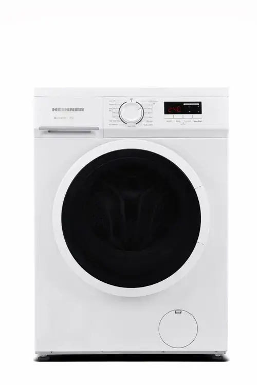 Masina de spalat rufe HEINNER HWM-M9014SMA+++, 9 kg, 1400 RPM, 15 programe, Display Digital, Motor Inverter, Clasa A (Alb)