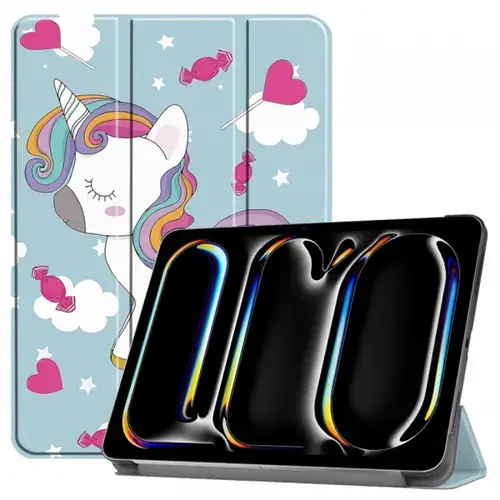Husa pentru Apple iPad Pro 11 (2024) Techsuit FoldPro Unicorn (Multicolor)
