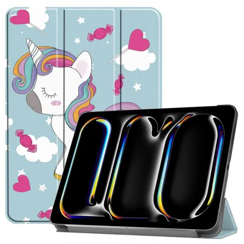 Husa pentru Apple iPad Pro 11 (2024) Techsuit FoldPro Unicorn (Multicolor)