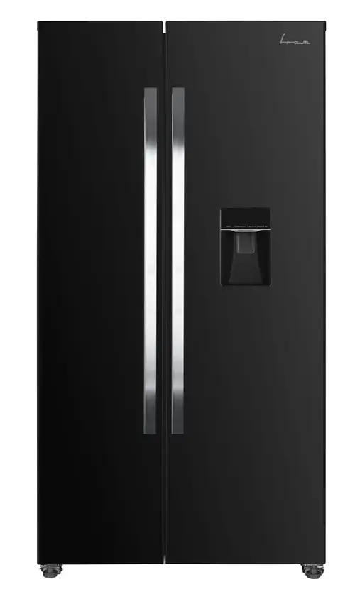 Side-By-Side Fram FSBS-HM440NFBKWDE++, 439 L, Clasa E, Full No Frost, Display LED Touch (Negru)
