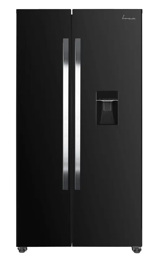 Side-By-Side Fram FSBS-HM440NFBKWDE++, 439 L, Clasa E, Full No Frost, Display LED Touch (Negru)