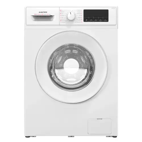 Masina de spalat rufe Albastros AWMI14125, 12 kg, 1400 rpm, Clasa A, 16 programe, Display LED, Motor Inverter (Alb)