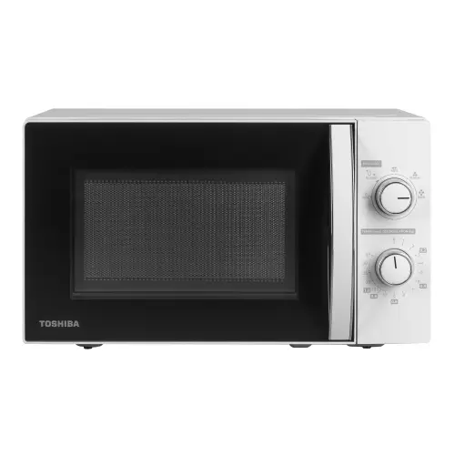 Cuptor cu microunde Toshiba MWP-MM20PWH, 20 litri, 700 W, 5 nivele de putere, control mecanic, decongelare in functie de greutate sau de timp, Timer, Iluminare LED (Alb)