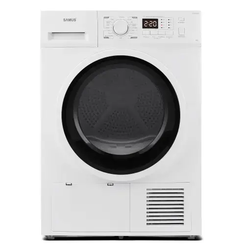 Uscator de rufe Samus SGDP-1024, Pompa de caldura, 10 kg, 16 programe, Clasa D (Alb)