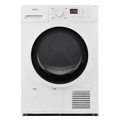 Uscator de rufe Samus SGDP-924, Pompa de caldura, 9 kg, 16 programe, Clasa D, Afisaj electronic (Alb)