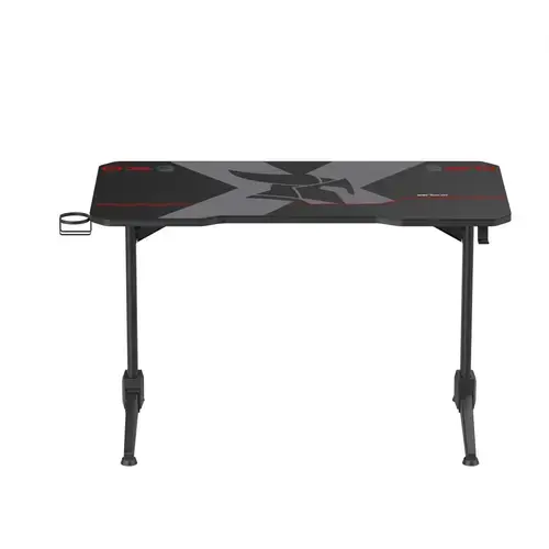 Birou gaming Serioux Catalyst,  1200x600x750mm, greutate suportata: 100 kg, mouse Pad inclus, suport casti, suport cana/pahar (Negru)