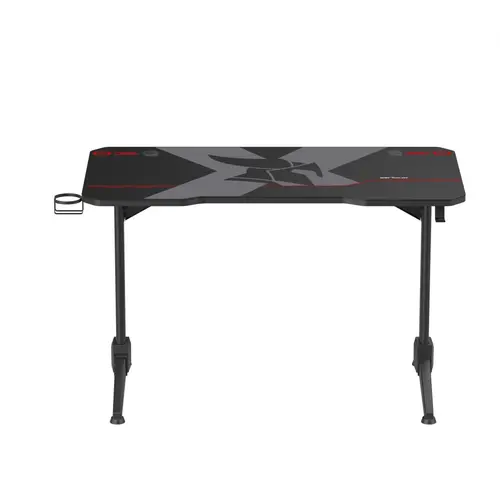 Birou gaming Serioux Catalyst,  1200x600x750mm, greutate suportata: 100 kg, mouse Pad inclus, suport casti, suport cana/pahar (Negru)