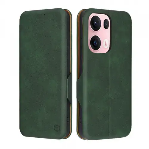 Husa pentru Oppo Reno13 Pro Techsuit Safe Wallet Plus (Verde)