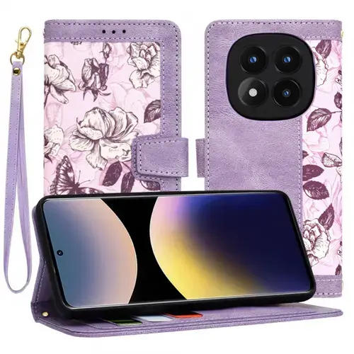 Husa pentru Xiaomi Redmi Note 14 Pro 4G Techsuit FlipCraft (Mov)