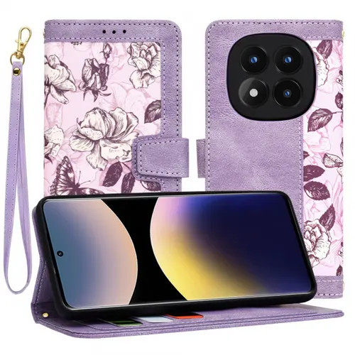Husa pentru Xiaomi Redmi Note 14 Pro 4G Techsuit FlipCraft (Mov)