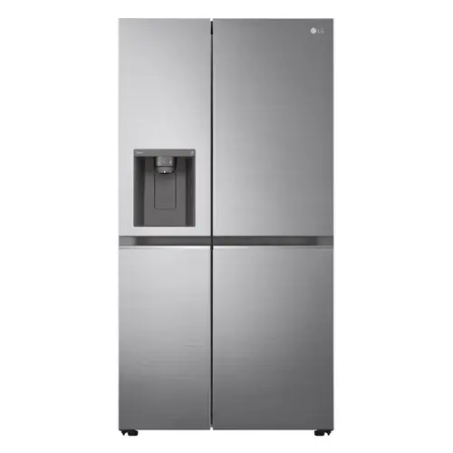 Side by Side LG GSLV71PZTD, Clasa D, Capacitate 635 l, No Frost, NatureFRESH, DoorCooling+, Linear Cooling, WiFi, ThinQ, Compresor Inverter Linear (Argintiu)