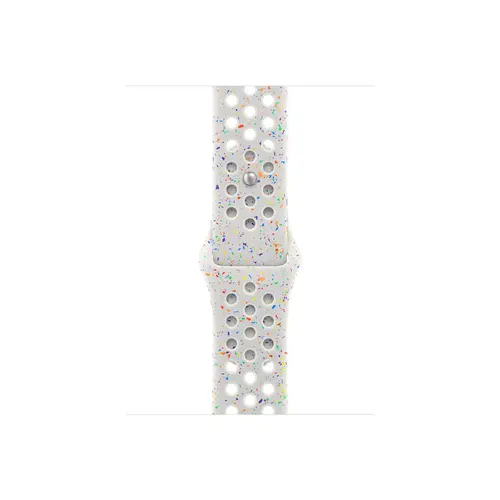 Curea Smartwatch Apple MYL43ZM/A pentru Watch 46mm, Nike Sport Band, S/M (Alb)
