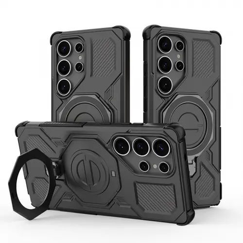 Husa pentru Samsung Galaxy S25 Ultra S938 Techsuit Carbon Shield Pro (Negru)