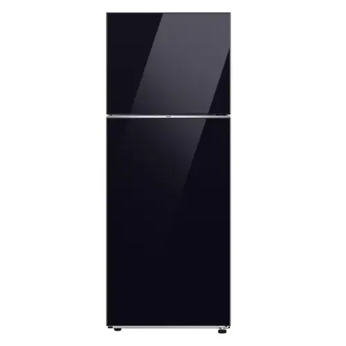 Frigider cu doua usi Samsung RT47CB662622EO, Capacitate 465 l, No frost, SpaceMax, All Around Cooling, WiFi, Smart Control, SmartThings, Compresor Digital Inverter, H 182.5 cm, Sticla (Negru)