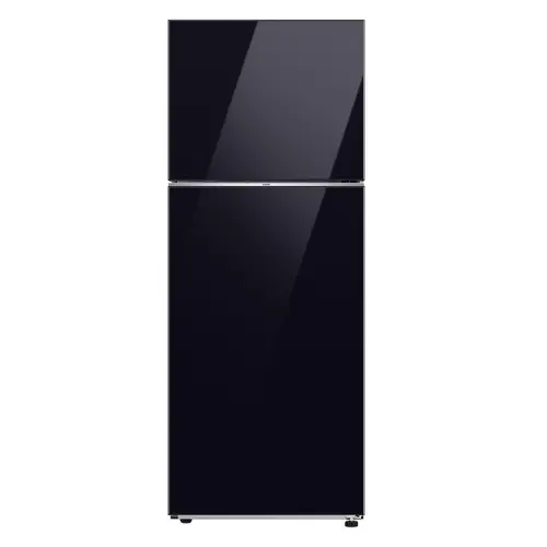 Frigider cu doua usi Samsung RT47CB662622EO, Capacitate 465 l, No frost, SpaceMax, All Around Cooling, WiFi, Smart Control, SmartThings, Compresor Digital Inverter, H 182.5 cm, Sticla (Negru)