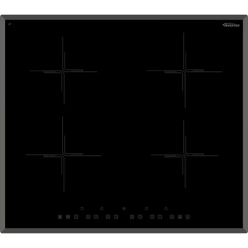 Plita cu inductie Arielli ACH-720IND, Putere 7.4 kW, 4 zone de caldura, Control touch, Timer, Indicator caldura reziduala, 60 cm (Negru)