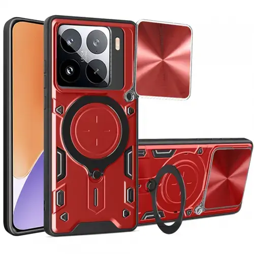 Husa pentru Xiaomi 15, Techsuit, CamGuard Pro (Rosu)