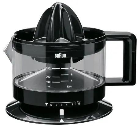 Storcator de citrice Braun Multiquick 3 CJ3000, 20W, 0.35 l (Negru)