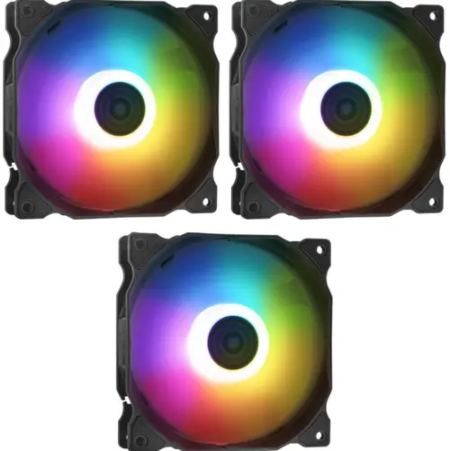 Ventilator XPG Vento, iluminare aRGB 120mm, 1850rpm, 3buc (Negru)