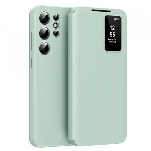 Husa pentru Samsung Galaxy S24 Ultra S928 Techsuit SmartView (Verde)