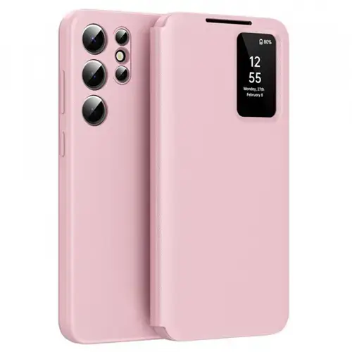 Husa pentru Samsung Galaxy S25 Ultra S938 Techsuit SmartView (Roz)