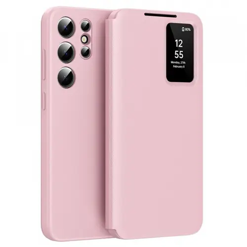 Husa pentru Samsung Galaxy S25 Ultra S938 Techsuit SmartView (Roz)
