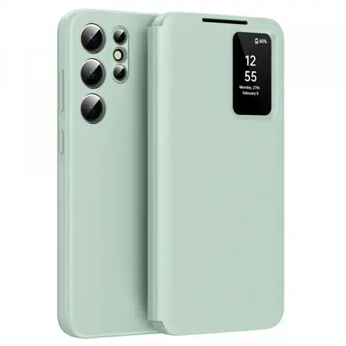 Husa pentru Samsung Galaxy S25 Ultra S938 Techsuit SmartView (Verde)