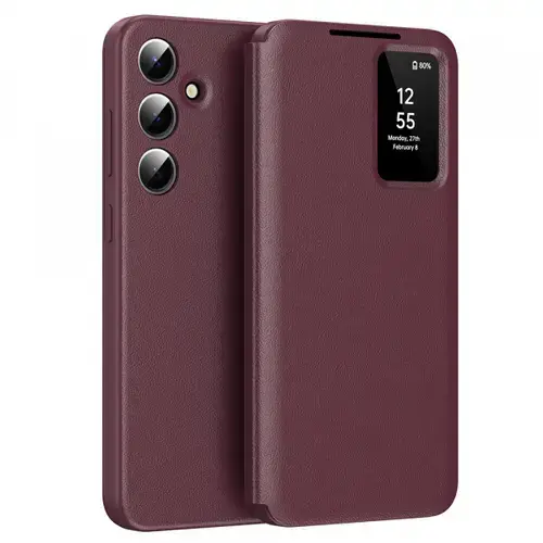 Husa pentru Samsung Galaxy A56 A566 Techsuit SmartView (Rosu)