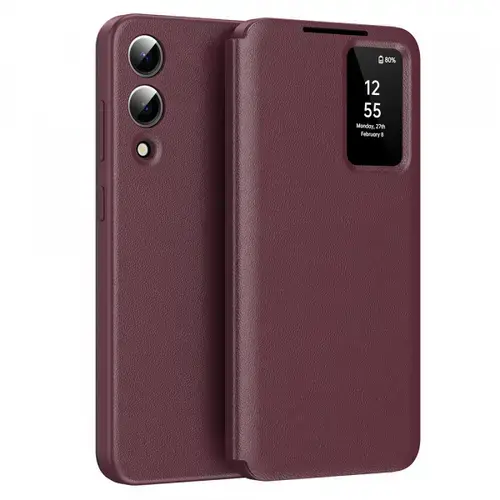 Husa pentru Samsung Galaxy S25 Edge S937 Techsuit SmartView (Rosu)