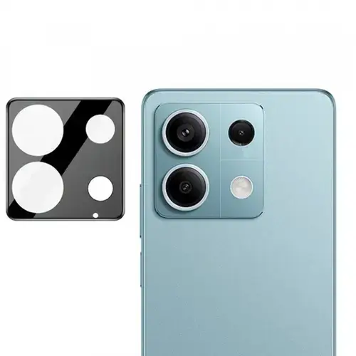 Folie de protectie Camera Spate Techsuit pentru Xiaomi Redmi Note 13 Pro 5G, Sticla securizata (Negru)
