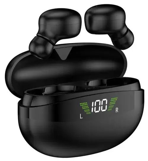 Casti True Wireless Akai BTE-J350, Bluetooth, Microfon (Negru)