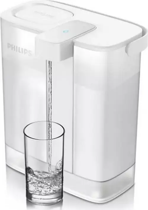 Cana filtranta Philips AWP2980WH/58, 3 l, Philips Micro X-Clean, Incarcare USB Type-C (Alb)