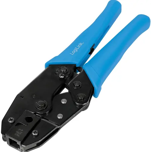 Cleste sertizare mufe LOGILINK WZ0039, functii: sertizare mufe, RJ45 Cat6a/Cat7, pt. cablu 7-8mm, compatibil cu MP0030, MP0033 si MP0048, Albastru