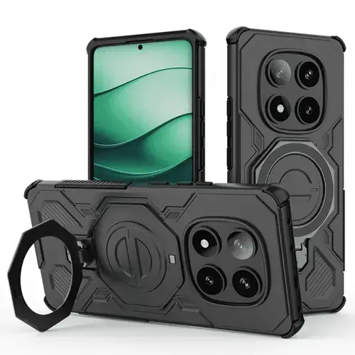 Husa pentru Xiaomi Redmi Note 14 Pro+ 5G Techsuit Carbon Shield Pro (Negru)
