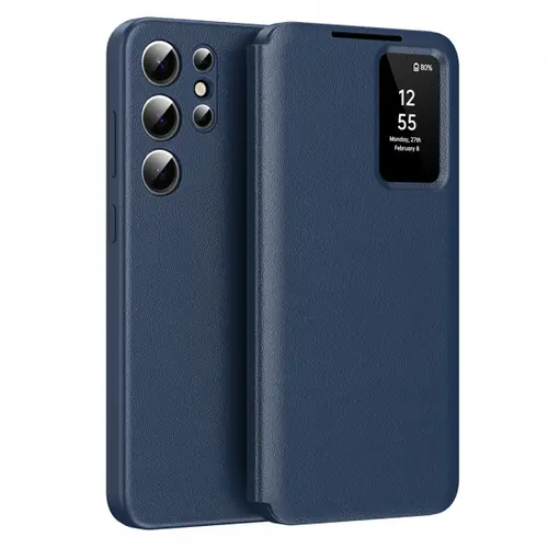 Husa pentru Samsung Galaxy S23 Ultra S918 Techsuit SmartView (Albastru)