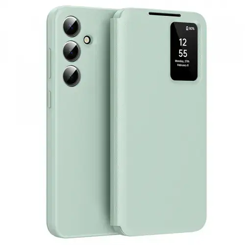 Husa pentru Samsung Galaxy S24 FE S721 Techsuit SmartView (Verde)