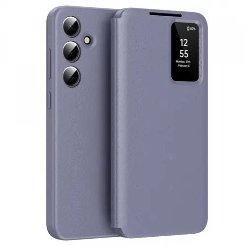 Husa pentru Samsung Galaxy S24 FE S721 Techsuit SmartView (Mov)