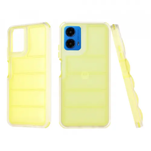 Husa pentru Motorola Moto G45 / G34, Techsuit, Wave Shield, Galbena