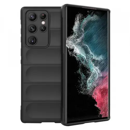Husa pentru Samsung Galaxy S22 Ultra 5G S908, Techsuit, Magic Shield (Negru)