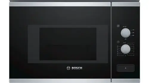 Cuptor cu microunde incorporabil Bosch BFL520MS0, 20 l, 800 W, 5 niveluri putere, Platou 25.5 cm (Negru)