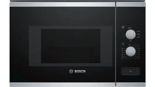 Cuptor cu microunde incorporabil Bosch BFL520MS0, 20 l, 800 W, 5 niveluri putere, Platou 25.5 cm (Negru)