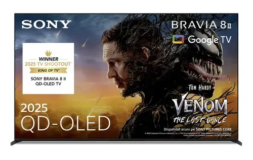 Televizor OLED Sony 139 cm (55inch) K55XR8M25BP, Ultra HD 4K, Smart TV, WiFi, CI+