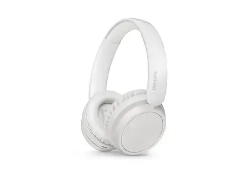 Casti Stereo Wireless Over-Ear Philips 5000 TAH5209WT/97, Bluetooth, A2DP, Autonomie 65 ore, Microfon (Alb)