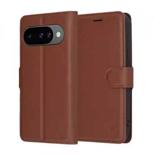 Husa pentru Google Pixel 10 Pro / 10, Techsuit, Leather Folio (Maro)