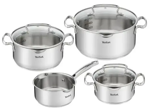 Set oale Tefal Duetto G719S734, 16-24 cm, Inox (Argintiu)