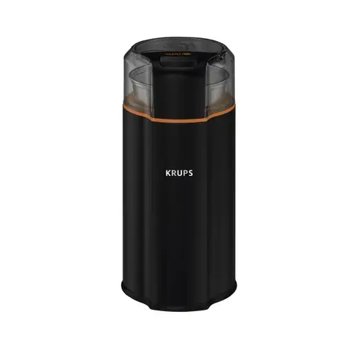 Rasnita de cafea Krups Silent Vortex GX332810, 90g, 175 W, buton Pornire/Oprire, lame din inox (Negru)